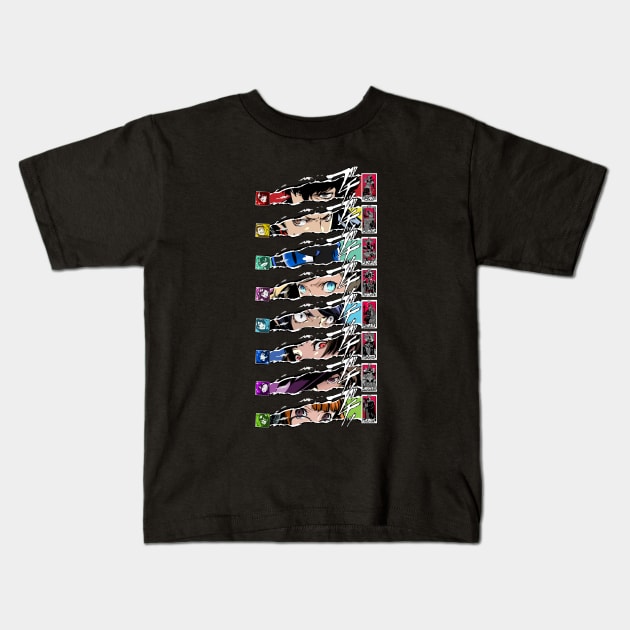 Phantom Thieves Cut-Ins and Arcanas Kids T-Shirt by Nifty Store